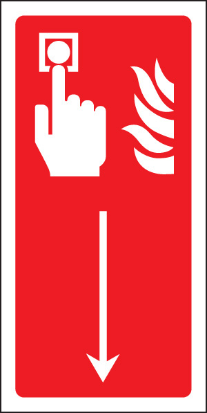 Downward Call Point Sign
