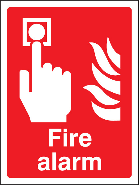 Fire Alarm Safety Sign