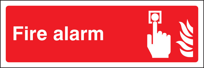 Fire Alarm Safety Sign