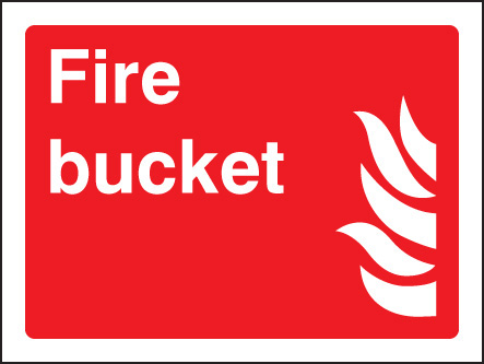 Fire Safety Signage Bucket