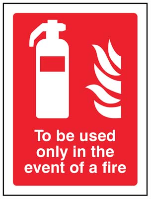 Fire Safety Instructions Sign