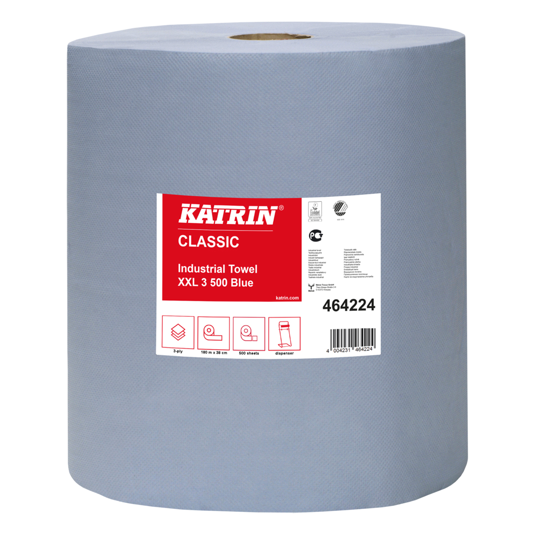 Katrin Classic Industrial Towel XXL3 Blue - 500 Laminated