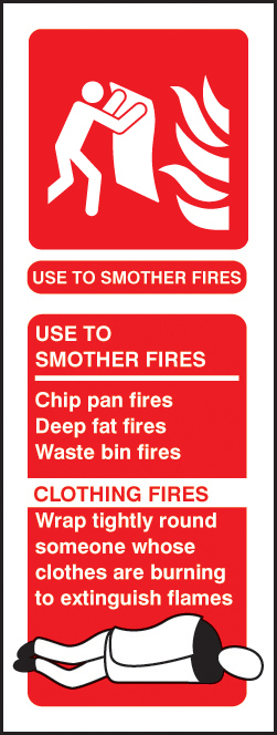 Fire Blanket Identification Sign