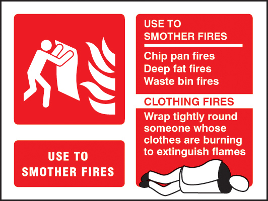 Fire Blanket Identification Sign