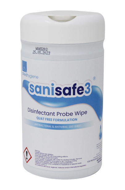 Sanisafe SafeProbe Wipes - 6 Packs of 200
