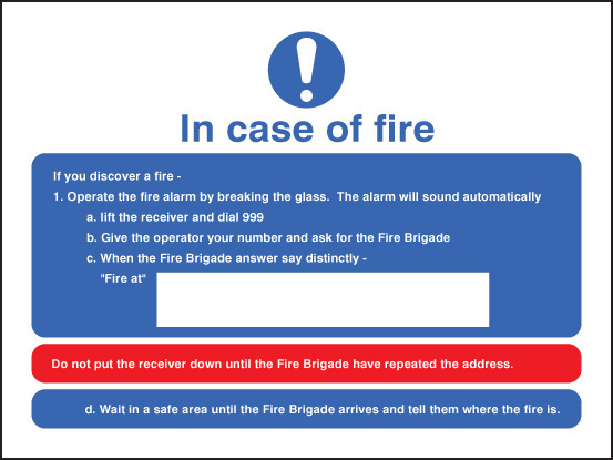 Fire Safety Instructions