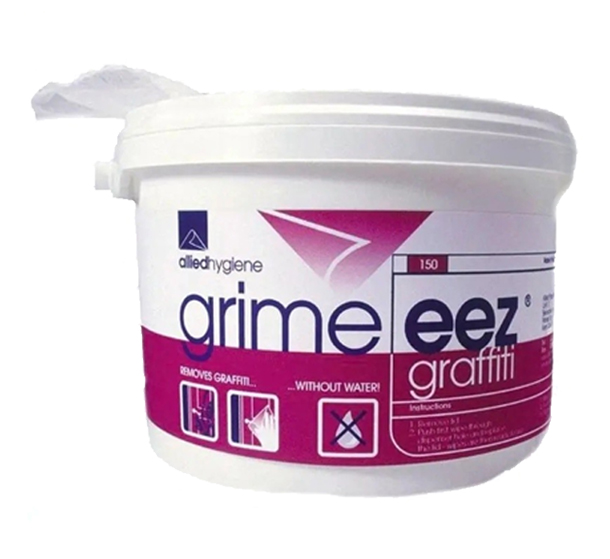 Grime-Eze Graffiti Removal Wipes - Pack of 150 Wipes (4 Pack)