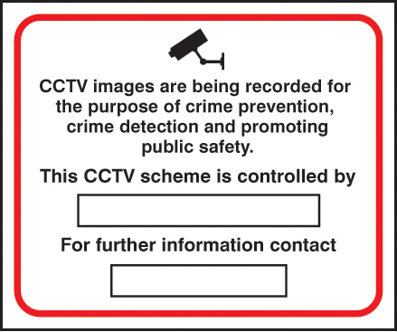 CCTV Crime Prevention & Public Safety Signage