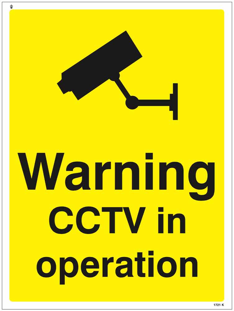 CCTV Warning Sign in Operation