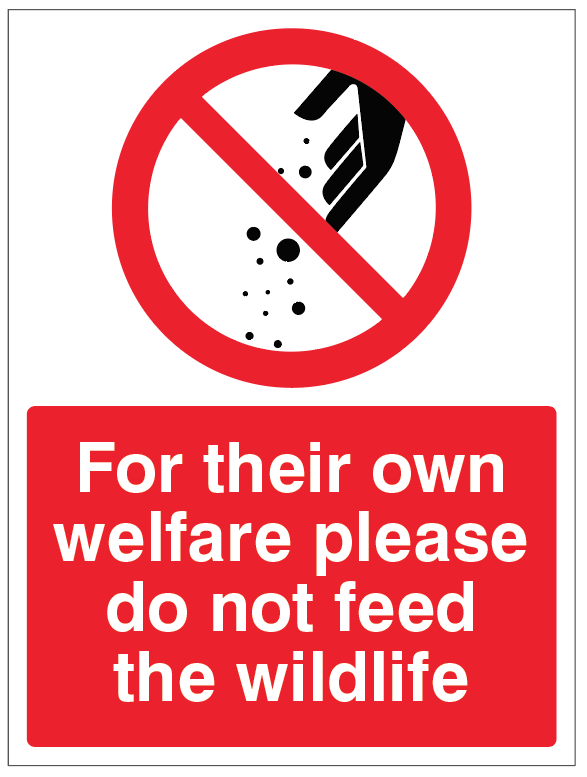 Please Do Not Feed Wildlife for Their Own Welfare
