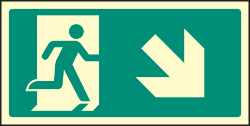 Arrow Down Right Intermediate Marker
