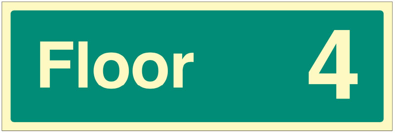 Floor Identification Sign - Storey 4