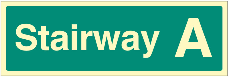 Stairway Identification Sign A