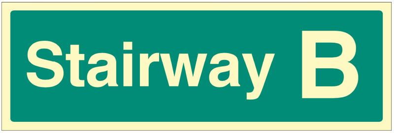 Stairway Identification Sign B