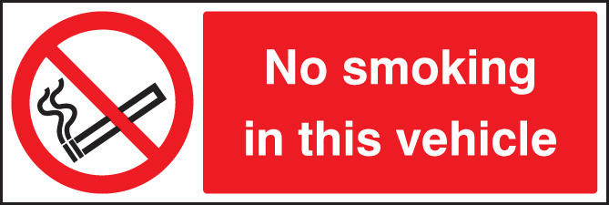 No Smoking in the Vehicle