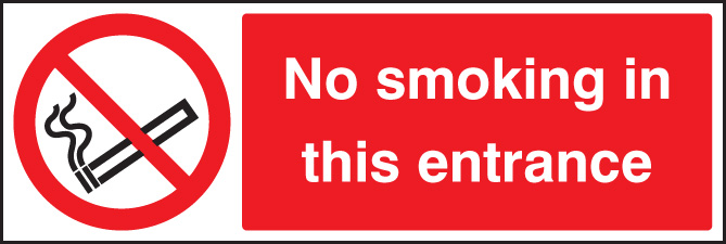 No Smoking in This Entrance