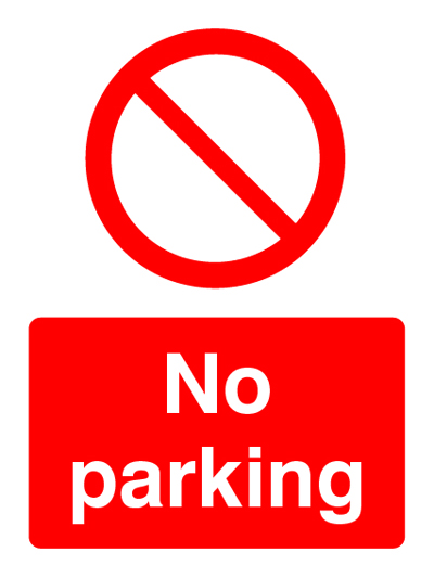 No Parking Prohibition Sign