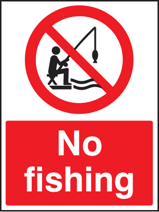 No Fishing Sign