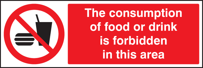 Consumption of Food or Drink Prohibited in This Area