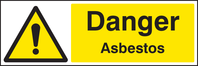 Danger: Asbestos Hazard Sign