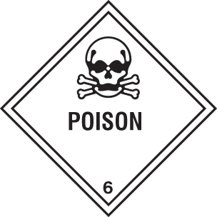 Hazardous Material Warning - Poison