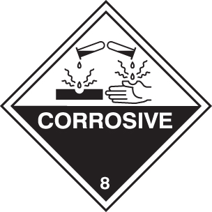 Corrosive Safety Sign