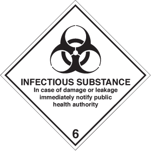 Infectious Substance Warning Diamond