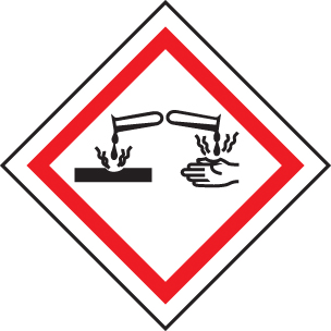 GHS Corrosive Label