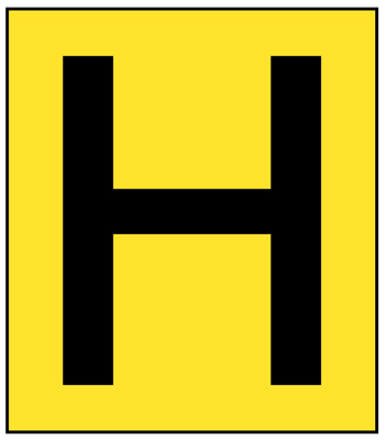 Hydrant Marker - R/P 178x203mm