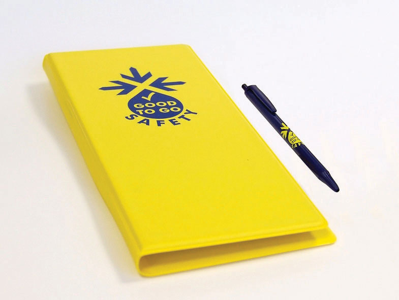 Good to Go Safety Check Book Wallet & Pen