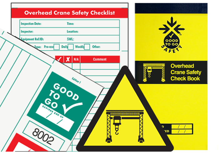 Good To Go Safety Overhead Crane Inspection Check Book - 25 Inspections