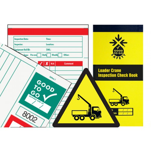 Good To Go Safety Loader Crane Inspection Check Book - 25 Inspections