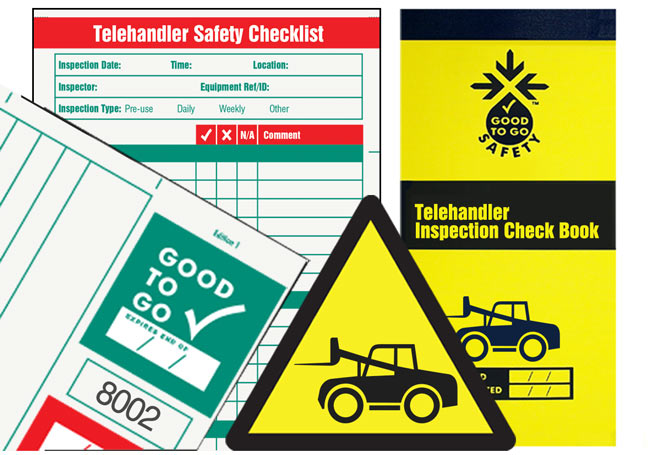 Good To Go Safety Telehandler Inspection Check Book - 25 Inspections