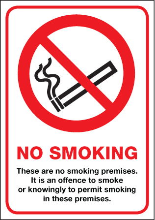 Scotland No Smoking Premises A4 Rigid Plastic Sign