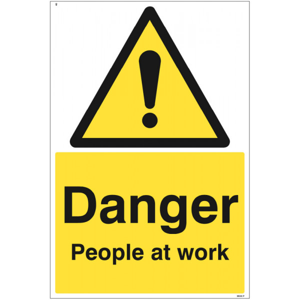 Caution: People at Work - A4 Safety Sign