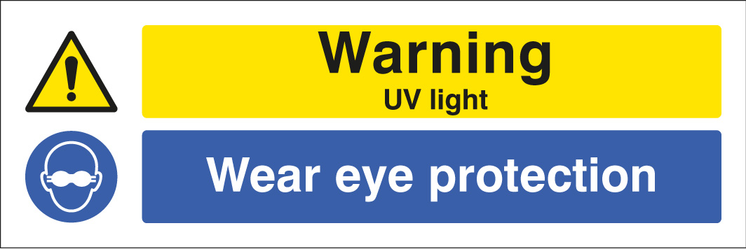 Warning: UV Light - Wear Eye Protection