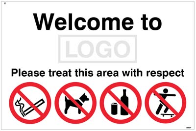 Welcome to [School Name/Logo] - Please Treat This Area with Respect