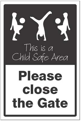 Please Close the Gate - Child Safe Area Sign (R/P 600x400mm)
