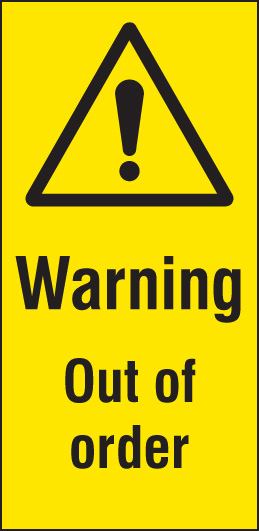 Cover-Up Sign - Out of Order (880 x 430 x 350 mm)