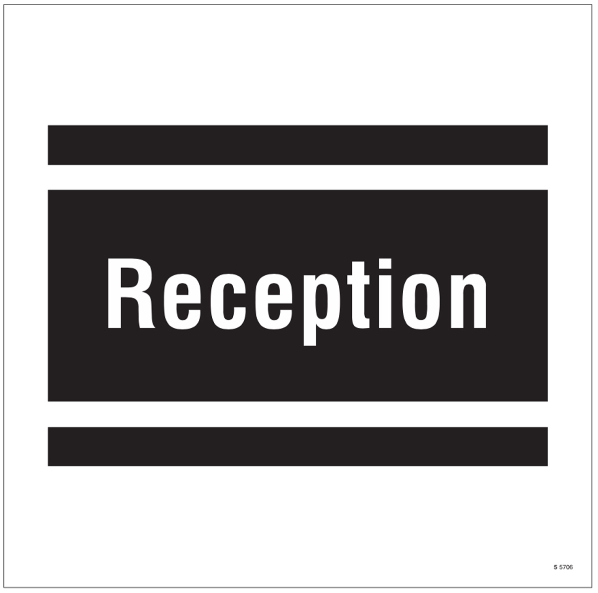 Reception Site Saver Sign 400x400mm