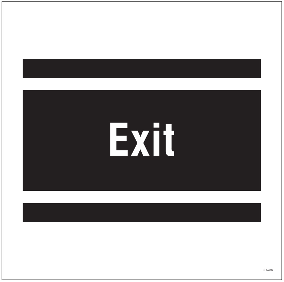 Exit Site Saver Sign 400x400mm