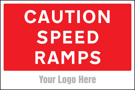 Caution Speed Ramps - Site Saver Sign (600x400mm)