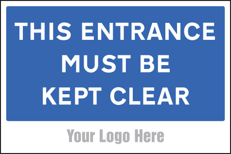 Site Saver Sign - Keep Entrance Clear (600x400mm)