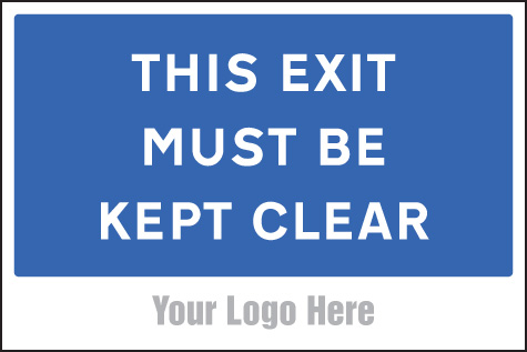Site Saver Sign - 600x400mm - Keep Exit Clear