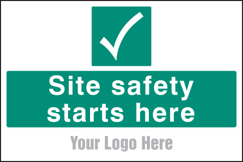 Site Safety Starts Here - Site Saver Sign 600x400mm