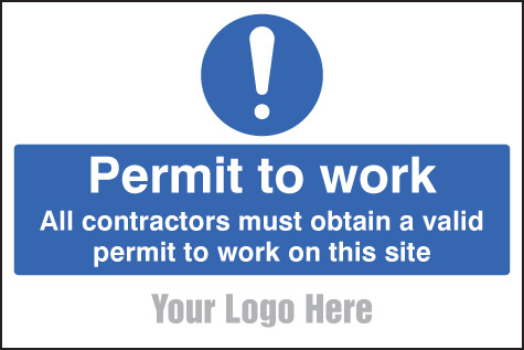 Permit to Work - Site Saver Sign (600x400mm)
