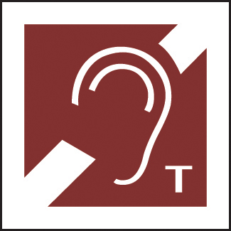 Braille Hearing Loop Sign - 150x150mm
