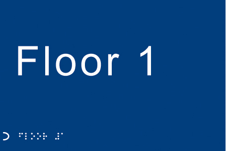 Braille Floor Sign - 225x150mm