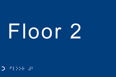 Braille Floor Sign - 225 x 150 mm