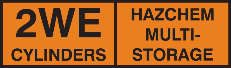 2WE Multi-Cylinder Storage Placard